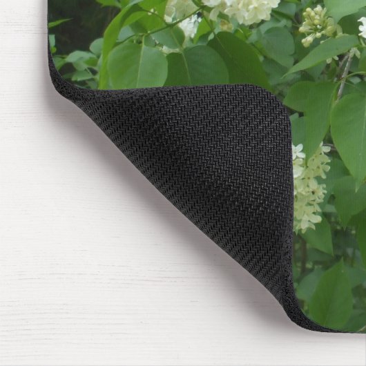 Weißer Fliederbusch Mousepad (Ecke)