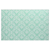 Weißer FlorDamaskus mit individuellem Minzhintergr Stoff (Fat Quarter (45,7 x 55,9 cm))