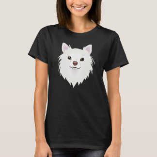 Weißer Fluffiger Chihuahua T-Shirt