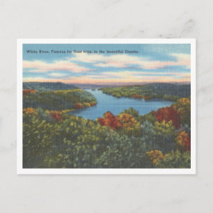 Weißer Fluss Arkansas Missouri Ozarks Vintage-Szen Postkarte