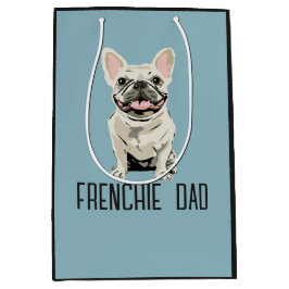 Weißer Französische Bulldogge, Frenchie Vater Mittlere Geschenktüte