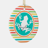 Weißer Frosch, Hellknollen Keramikornament (Rechts)