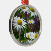 Weißer Frühling in Blüte Silbernes Ornament (Rechts)