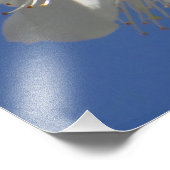 Weißer Frühlingsblut Fotodruck (Ecke)