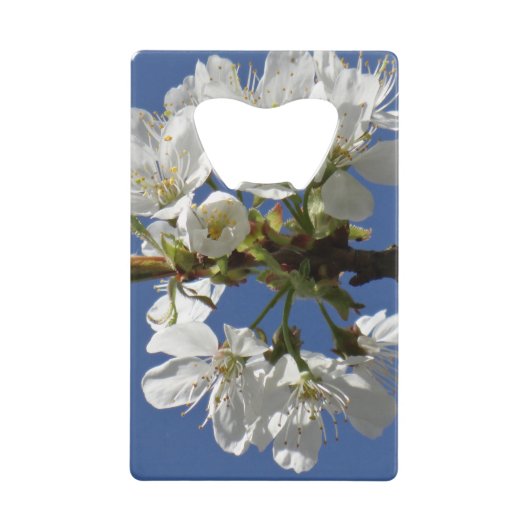 Weißer Frühlingsblut Geldbeutel Flaschenöffner (Vorderseite)