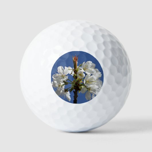 Weißer Frühlingsblut Golfball (Vorderseite)