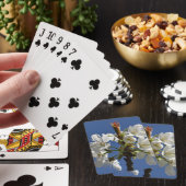 Weißer Frühlingsblut Spielkarten (In Situ)