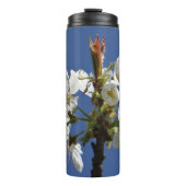 Weißer Frühlingsblut Thermosbecher (Vorderseite)