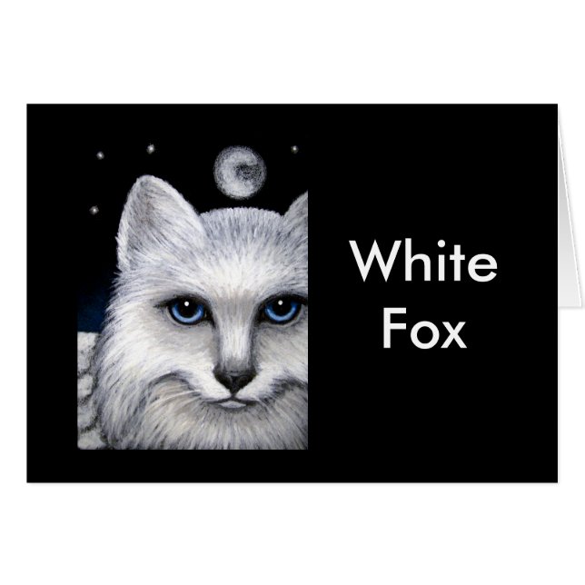WEIßER FUCHS Karte (Vorderseite (Horizontal))