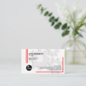 Weißer Gang-Ingenieur der Unschulds-drei Visitenkarte (Stehend Vorderseite)