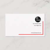 Weißer Gang-Ingenieur der Unschulds-drei Visitenkarte (Rückseite)