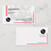 Weißer Gang-Ingenieur der Unschulds-drei Visitenkarte (Vorne/Hinten)