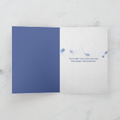 Weißer Gänseblümchen zum Geburtstag Karte (Innenseite)