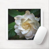 Weißer Gardenia Mousepad (Mit Mouse)