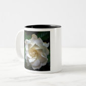 Weißer Gardenia Zweifarbige Tasse (Vorderseite Links)