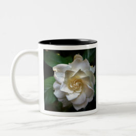 Weißer Gardenia Zweifarbige Tasse