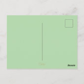 Weißer Garten Postkarte (Rückseite)