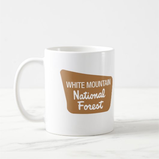 Weißer Gebirgsstaatlicher Wald (Zeichen) Kaffeetasse (Links)