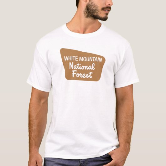 Weißer Gebirgsstaatlicher Wald (Zeichen) T-Shirt (Vorderseite)