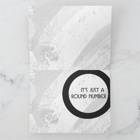 Weißer Geburtstag 40 Jahrzehnt Karte (Innenseite)