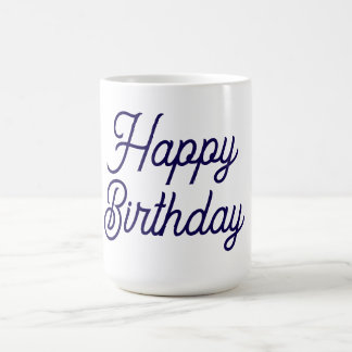 Weißer Geburtstag Kaffeetasse