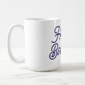 Weißer Geburtstag Kaffeetasse (Links)