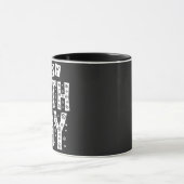 Weißer Geburtstagstypotext Tasse (Zentrum)