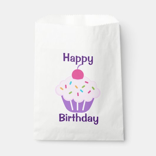 Weißer Gefallen Tasche/Kuchen Geschenktütchen (Vorderseite)