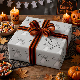 Weißer Geist Boo Geschenkpapier