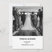 Weißer Geist Willkommen bei der Hochzeit Einladung (Vorderseite)