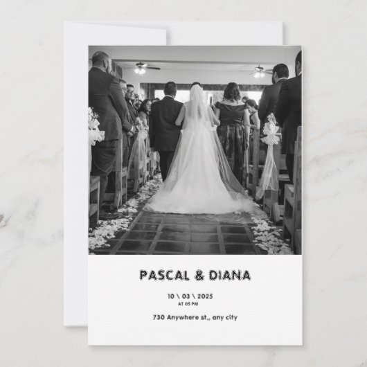 Weißer Geist Willkommen bei der Hochzeit Einladung (Vorderseite)