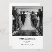 Weißer Geist Willkommen bei der Hochzeit Einladung (Vorne/Hinten)