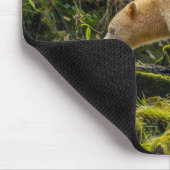 Weißer Geistbär Mousepad (Ecke)
