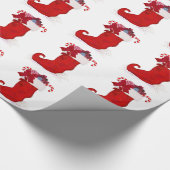 Weißer Geschenkpapier (Ecke)