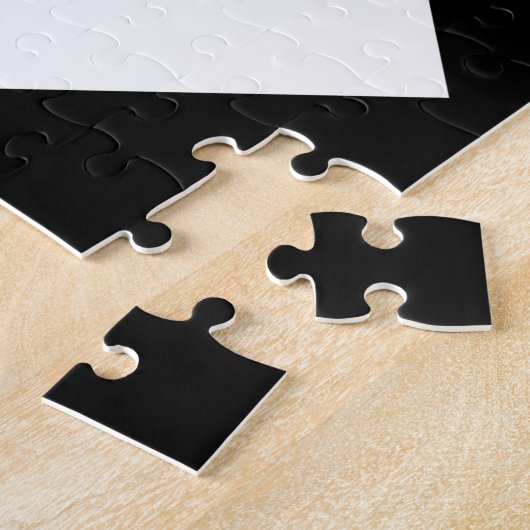 Weißer Giraffe Tangram Puzzle (Seite)