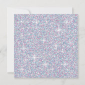 Weißer Glitzer Einladung (Vorderseite)
