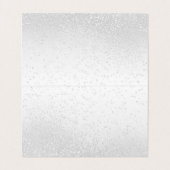 Weißer Glitzer | Faltkarten (Innenseite Aufgefaltet)
