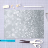 Weißer Glitzer Funkelnd Sparkle Sweet 16 Party Seidenpapier (Handwerk)