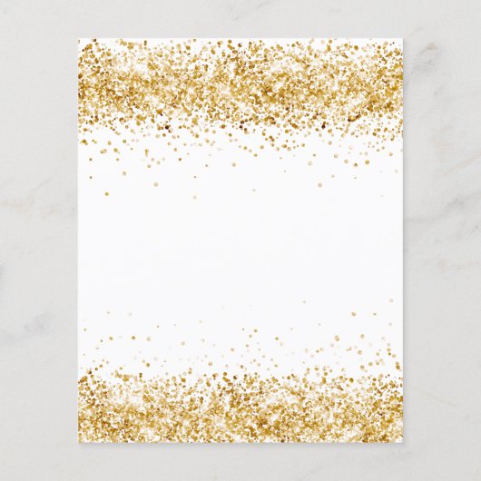 Weißer Glitzer - Geburtshaushaltsplan Flyer (Hinten)