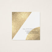 Weißer Glitzer Geo Heroring Display (Rückseite)