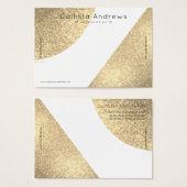 Weißer Glitzer Geo Herzklopfen Display (Vorne & Hinten)