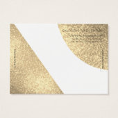 Weißer Glitzer Geo Herzklopfen Display (Rückseite)