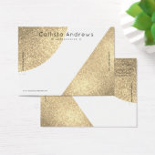 Weißer Glitzer Geo Herzklopfen Display (Schreibtisch)