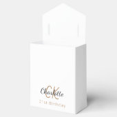 Weißer Glitzer Geschenkschachtel (Geöffnet)