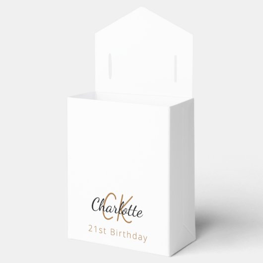 Weißer Glitzer Geschenkschachtel (Geöffnet)