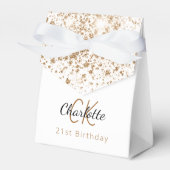 Weißer Glitzer Geschenkschachtel (Vorderseite)