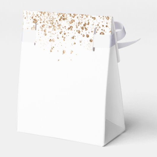 Weißer Glitzer Geschenkschachtel (Rückseite)