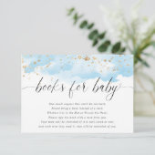 Weißer Glitzer in Aquarell Begleitkarte (Stehend Vorderseite)