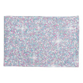 Weißer Glitzer Kissenbezug (Rückseite)