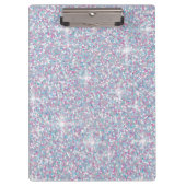 Weißer Glitzer Klemmbrett (Vorderseite)